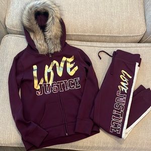 Girls JUSTICE sweat outfit